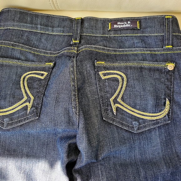 Unique look ! Rock & Republic blue jeans - Picture 2 of 14